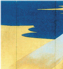 円山応挙　富士三保松原図屏風　白鶴美術館