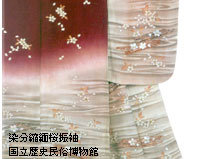 染分縮緬桜振袖　公立歴史民俗博物館