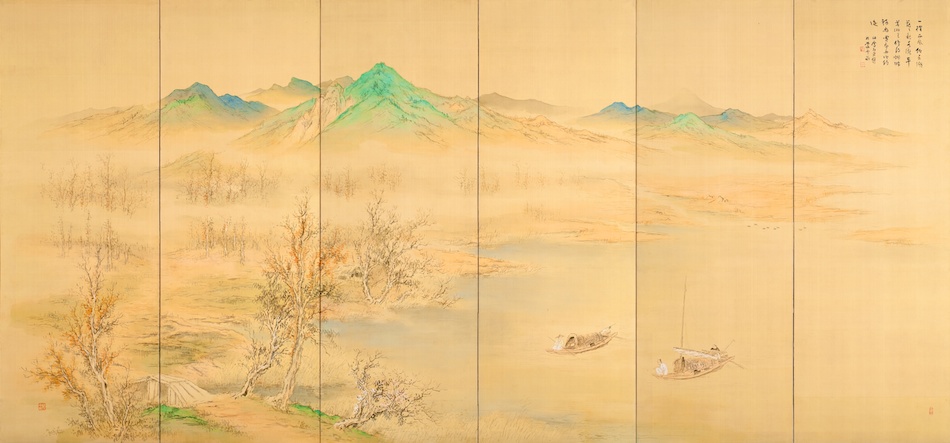 春秋山水図 | 橋本関雪 | 作品詳細 | 東京富士美術館