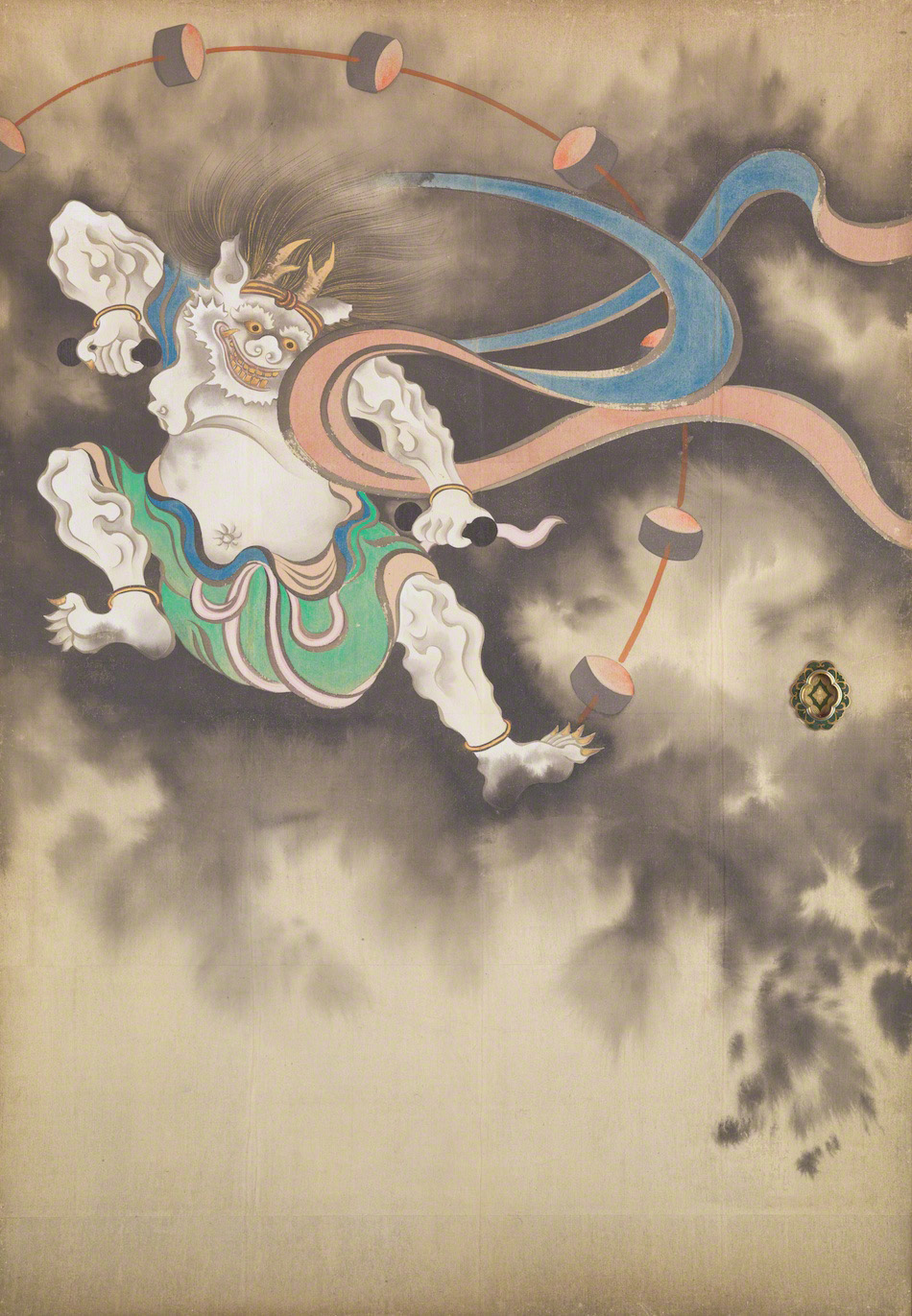 風神雷神図襖 鈴木其一 作品詳細 東京富士美術館