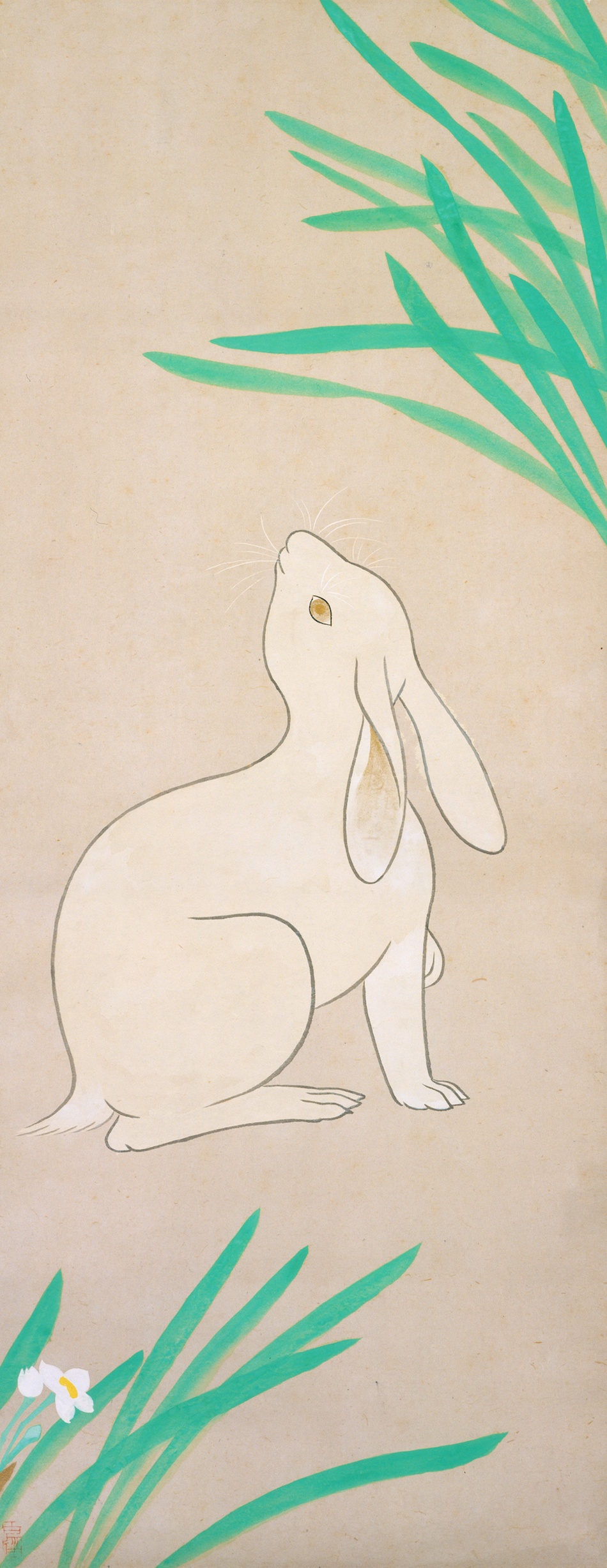 兎図 小林古径 作品詳細 東京富士美術館