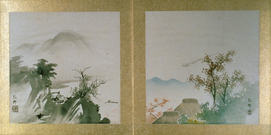四季山水図 | 橋本雅邦 | 作品詳細 | 東京富士美術館