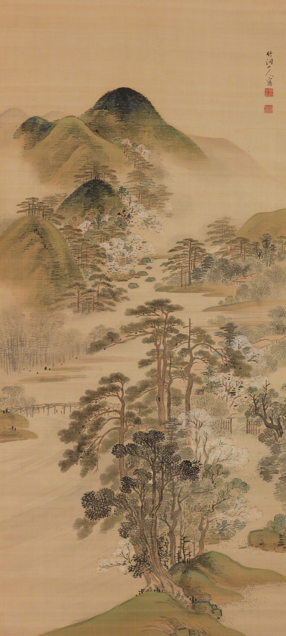 嵐山春景図 | 中林竹洞 | 作品詳細 | 東京富士美術館