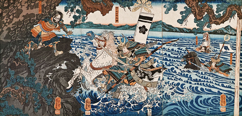 宇治川先陣 歌川国芳 作品詳細 東京富士美術館