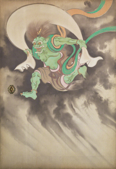 風神雷神図襖 鈴木其一 作品詳細 東京富士美術館 風神雷神図襖 鈴木其一 作品詳細 東京富士美術館