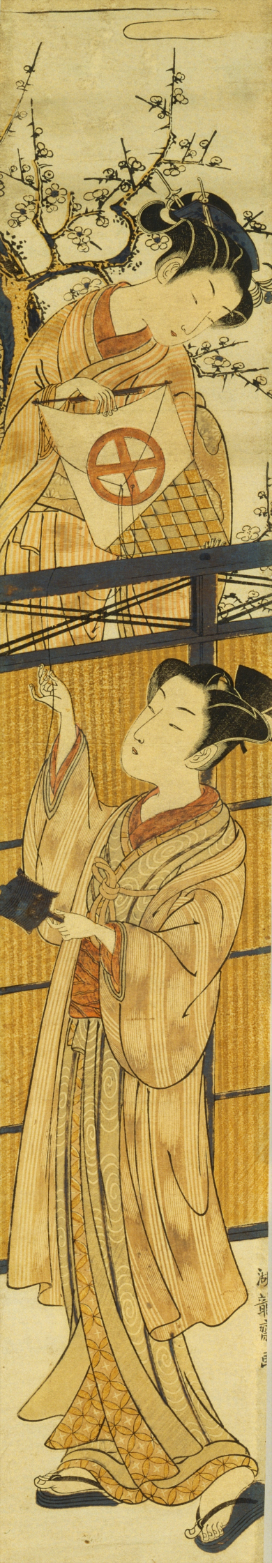 磯田湖龍斎、雪中美人図、超希少・大判画集画、新品高級額装付 磯田湖龍斎、雪中美人図、超希少・大判画集画、新品高級額装