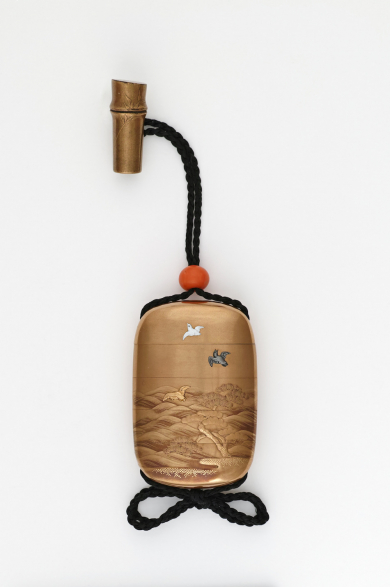 ◇一級印籠蒔絵師 古満文哉（1811-1871年）作 蒔絵盆 古満派