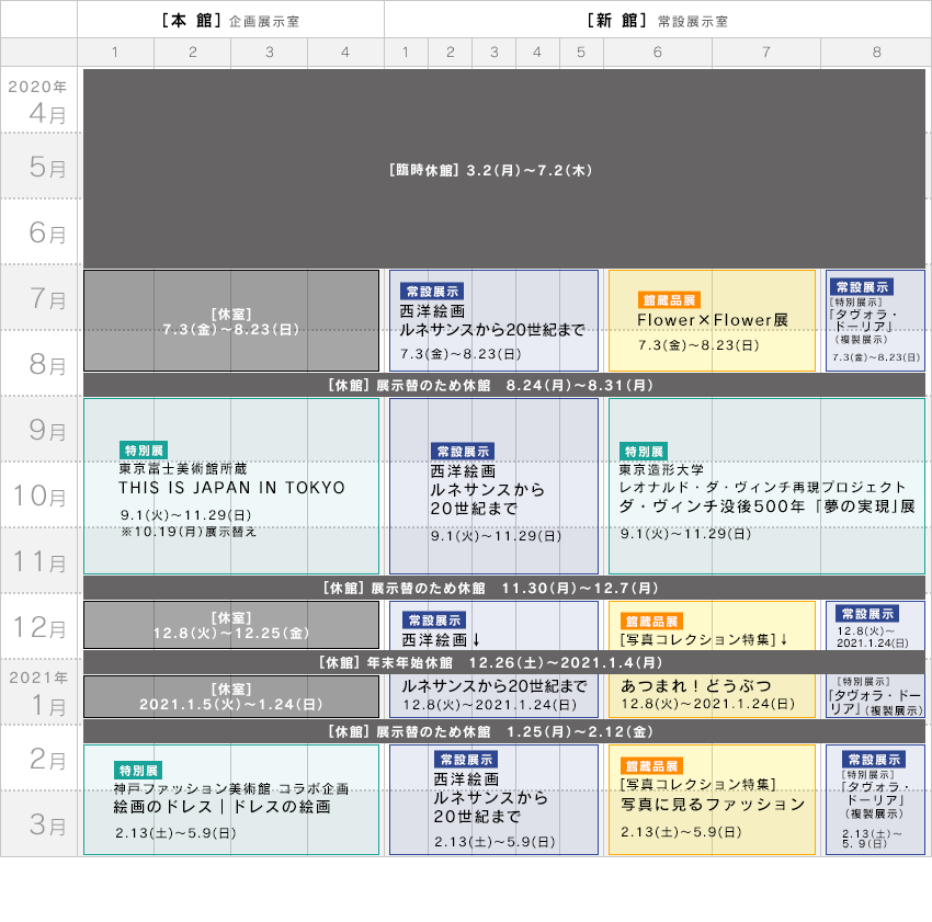 展覧会スケジュール 東京富士美術館 展覧会スケジュール 東京富士美術館