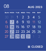 カレンダー202308