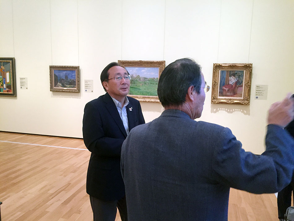 東京富士美術館青森県知事が来館