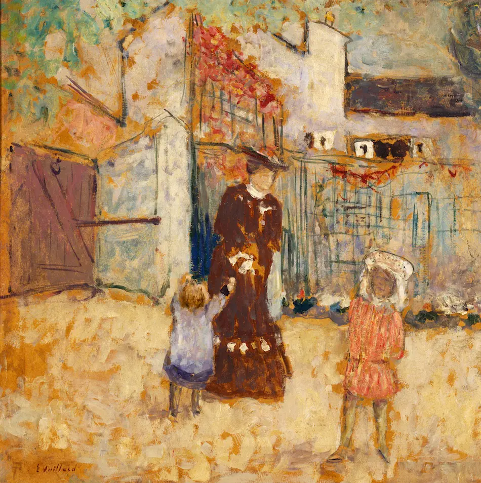 油彩画 子供と女性の風景 01273.jpg.webp