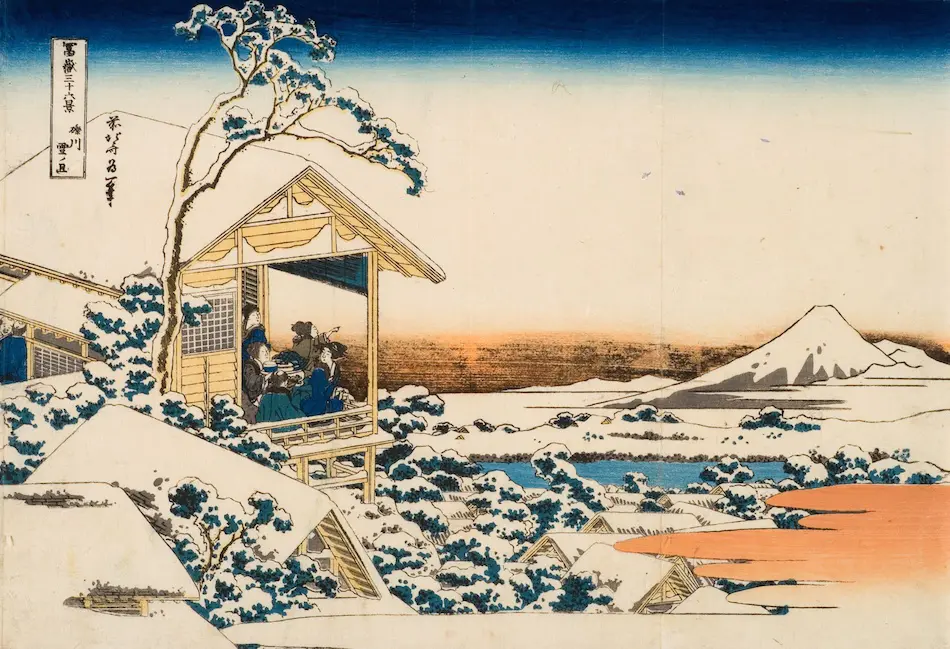 冨嶽三十六景 礫川雪の且 - ジャパンサーチ